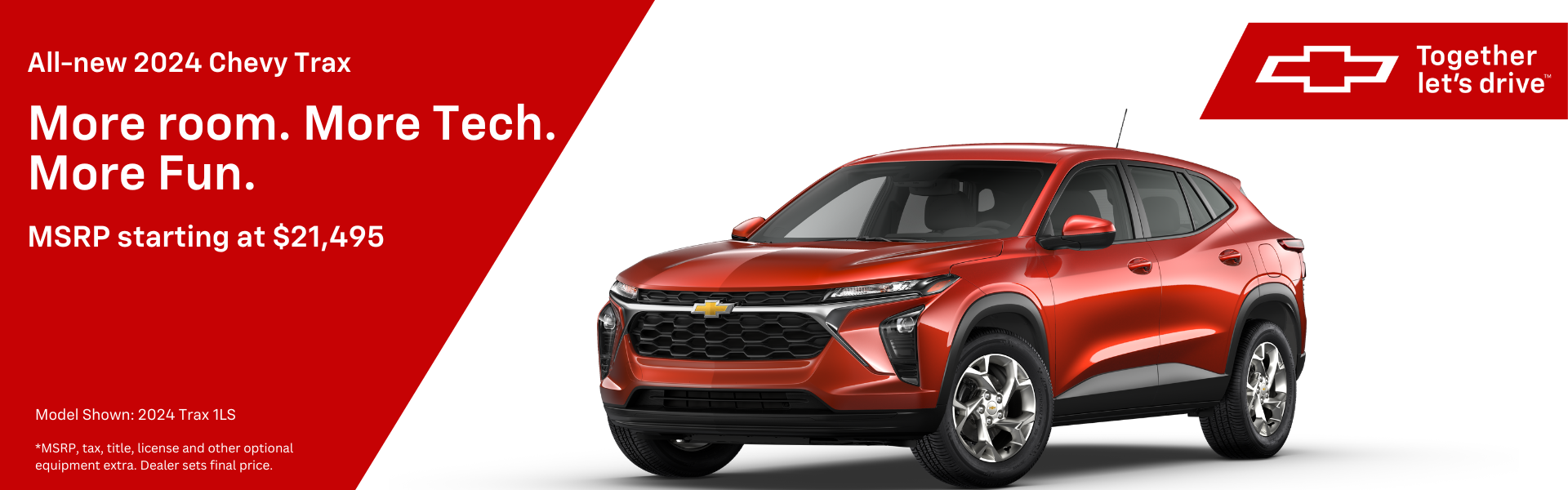 Ready to hit the road less traveled? The 2024 Chevrolet Trax